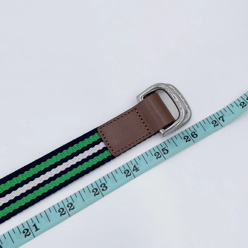 Janie and Jack Boys Courtside Prep Striped Belt in Spearmint Stripe Size 2T to 3